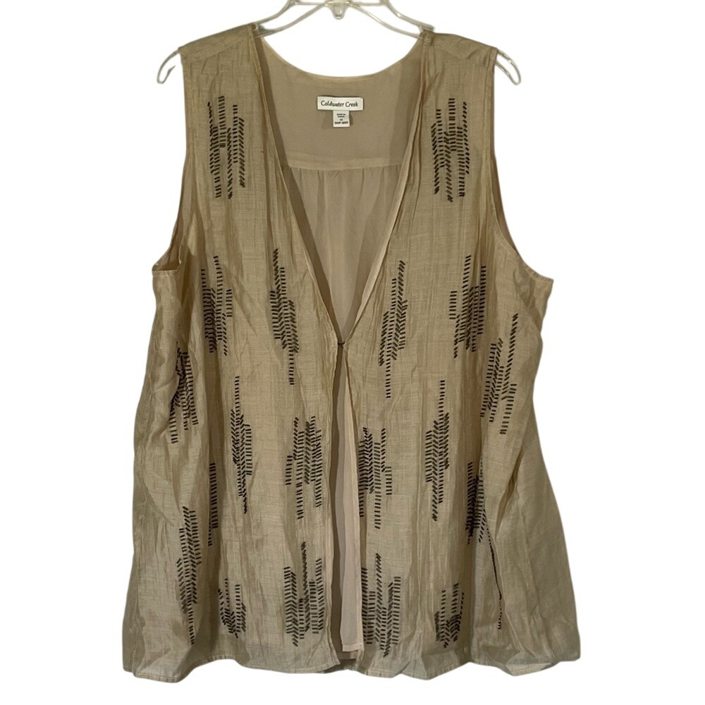 Coldwater Creek Beaded Vest‎
